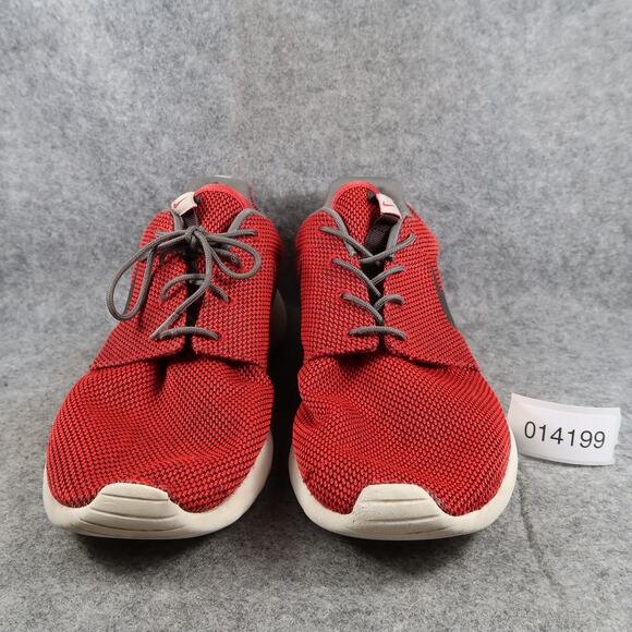 Nike Shoes Mens 13 Roshe One Casual Sneakers Athletic Trainer Red Black Running - Picture 2 of 13